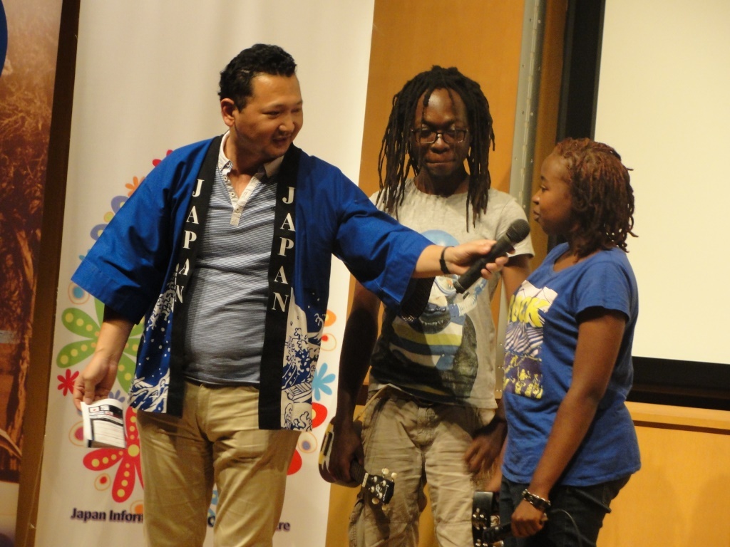Two of the Contestants giving a Post-Performance interview