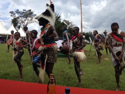 Pupils from Kapchemosin Primary School performing Kalenjin traditional dance