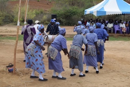 Traditional Kikamba dance danced by the community