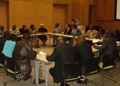 A scene of the afternoon plenary session