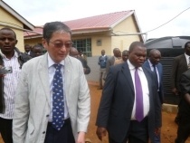 Ambassador Terada and Deputy Governor Maangi touring the new school facilities