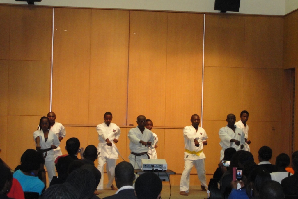A Karate demonsration in progress