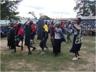 Traditional Pokot dance performed by the community