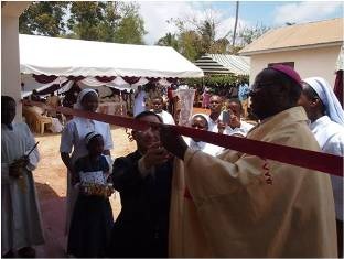 Ribbon cutting by Mr. Yamada and H.G.Lele