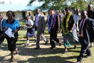 Mr. Mori touring the project site