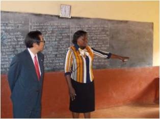 Observation of the classrooms: Mr. Mori with the Head teacher, Ms. Janeffer W. Gichore