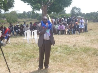 Mr. Moses Ole Kuya – Member of County Assembly of Kilgoris Central Ward giving a speech