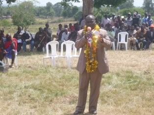 Narok County Executive Committee Member for Education, Hon. Ezekiel  Rono expressing appreciation to the Government and People of Japan for the generous assistance