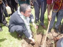 Planting Tree by H.E. Mr. Terada
