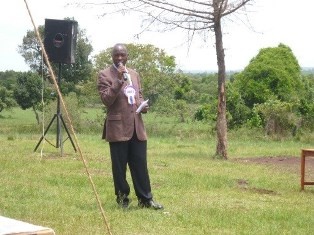 Mr. Abdi Hakim Jubat – Deputy County Commissioner of Trans- Mara West giving a speech