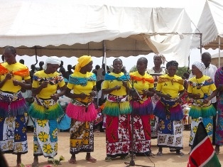 Women Group singing and dancing
