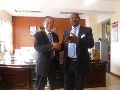 Ambassador H.E. Mr. Tatsushi Terada paid a courtesy call on the Kisumu County Governor H.E. Mr. Jack N. Ranguma.