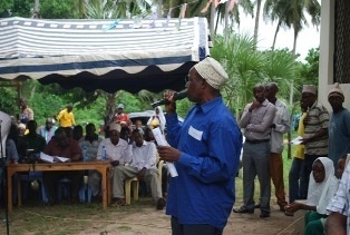 Speech delivered by Mr. Hamza, Munje Beach Management Unit Chairman