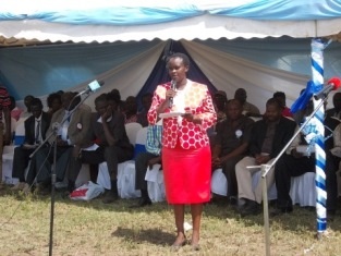 Ms. Emily Ngetich, Representative of H.E Mrs. Rachel Ruto ( E.D of Joyful Women Organization)