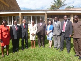 H.E. Terada and H.E. Mrs. Ruto together with Officials