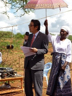 Mr Mikio Mori, Deputy Ambassador of Japan to Kenya while giving his speech