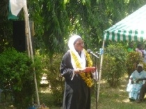 Hon. Binti Omar expressing gratitude to Japan for the support