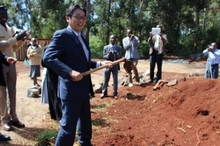 Ground Breaking by Mr. Mori