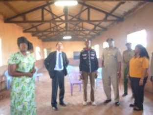 Ambassador and Deputy County Commissioner touring the project site