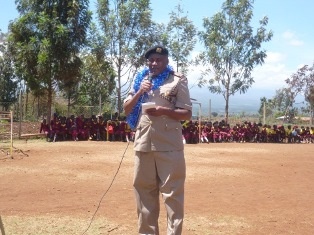 Mr. Jeremiah Kikua - The Deputy County Commissioner expressing gratitude to Japan’s support
