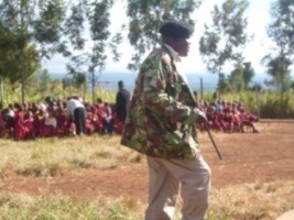 Mr. Lenad le katoo Olelejesu – Chief of Nkama, expressing gratitude to Japan for the support
