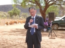 Ambassador Terada giving a speech.