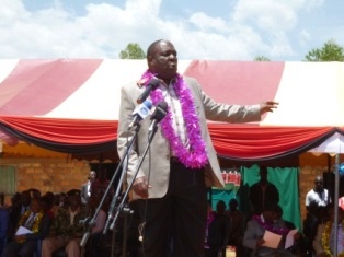 Member of National Assembly, Hon. Jimmy Angwenyi expressing appreciation to Japan for the support