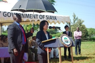 Speech made by JICA volunteer Ms.Mariko Yamaguchi