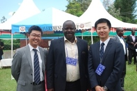 Mr. Masaru Kajimoto (Second Secretary of Embassy of Japan to the Republic of Kenya), H.E. Isaac Ruto (Governor of Bomet County), Mr. Yuki Yamana (Representative of Embassy of Japan to the Republic of Kenya)