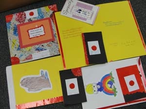 震災直後に届いた児童からのメッセージの一部