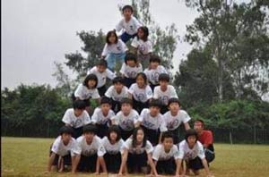 運動会での組体操