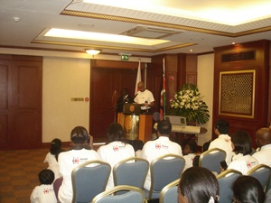 Mr. Gullet delivers the speech