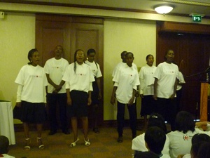 The Kenyatta University Students sing