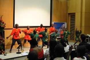 Students from Wamumu Rehabilitation School performing ‘Yosakoi Soran’ dance