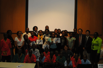 All participants of the Japanese speech contest