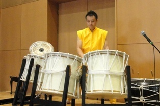Ichitaro on the Japanese Taiko Drums