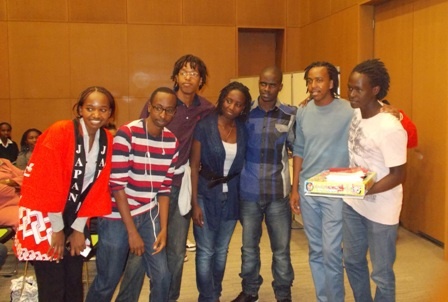 Students from the USIU Japanese Club, Winners of the 2013 Inter-University Competition