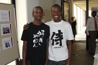 Participants Wearing T-Shirts Written in Japanese Characters