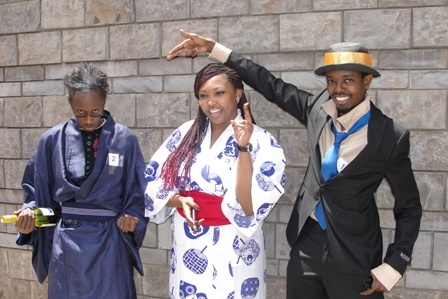 The winners of the cosplay competition