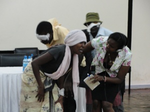 A scene from the play