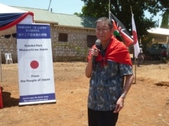 Ambassador Terada giving a speech at the function