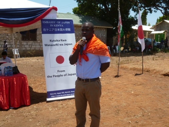Mr. Bilal Mazoya, Kilifi County Director of Health, expressing his appreciation to the Government and people of Japan for the generous support.