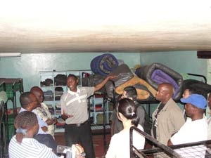 Briefing from KWETU staff on their activities