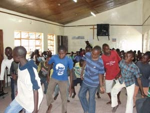 Dance welcoming KEJAA by the children of KWETU