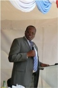 Mr. Bor making a speech