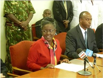 Hon. Murugi delivering her speech