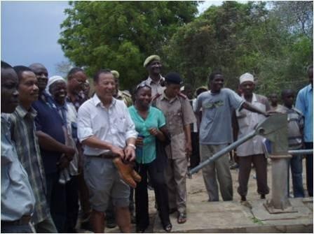 Mr. Okada visit one of the project side in Mkwiro village
