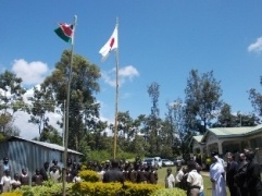 Hoisting the National Flags