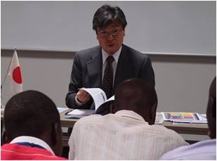 Chief Representative of JICA Mr. Hideo Eguchi.