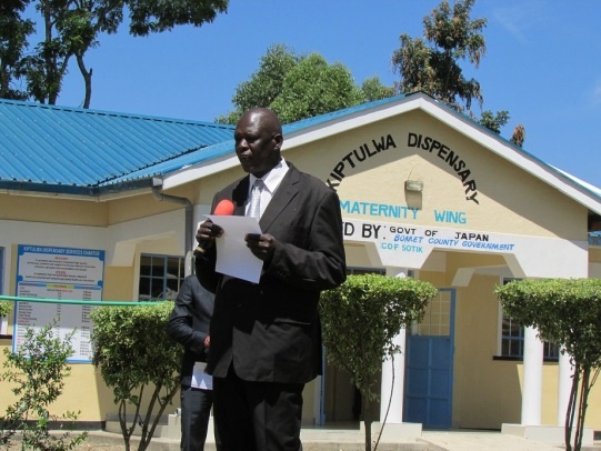 Speech by Mr. Joel Korir, Chairman of Kiptulwa Dispensary